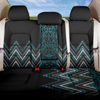Paua Shell Aotearoa Mangopare Kowhaiwhai and Niho Taniwha Back Car Seat Cover Maori New Zealand