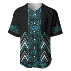 Paua Shell Aotearoa Mangopare Kowhaiwhai and Niho Taniwha Baseball Jersey Maori New Zealand