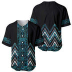 Paua Shell Aotearoa Mangopare Kowhaiwhai and Niho Taniwha Baseball Jersey Maori New Zealand