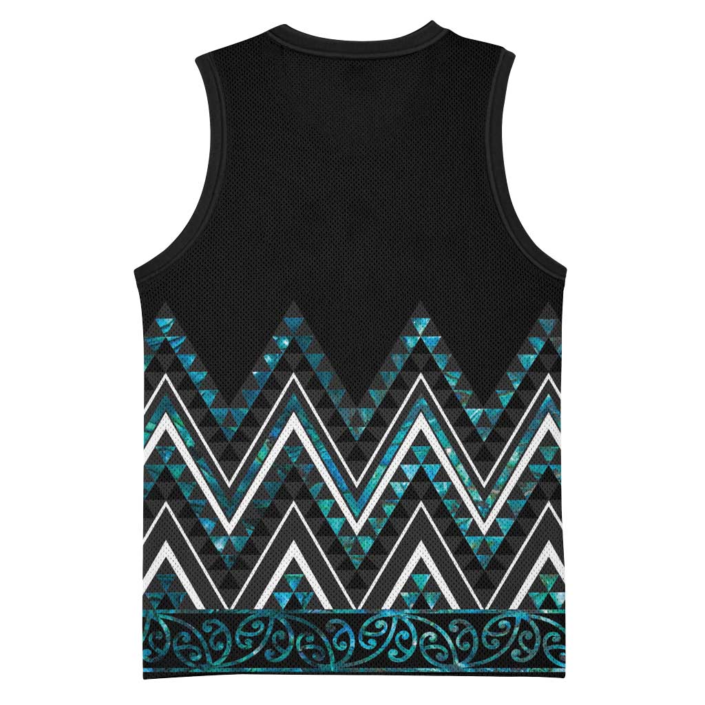 Paua Shell Aotearoa Mangopare Kowhaiwhai Niho Taniwha Basketball Jersey Maori New Zealand - Aussie Hoodie