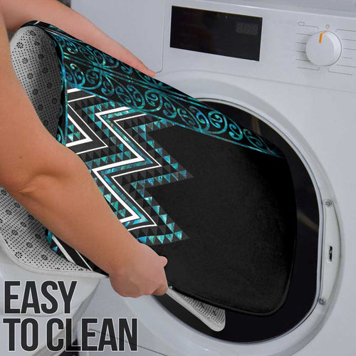 Paua Shell Aotearoa Mangopare Kowhaiwhai Niho Taniwha Bathroom Set Maori New Zealand - Aussie Hoodie
