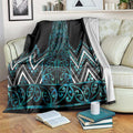Paua Shell Aotearoa Mangopare Kowhaiwhai and Niho Taniwha Blanket Maori New Zealand