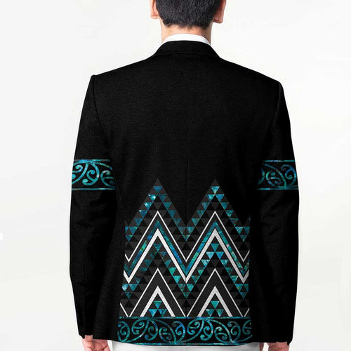 Paua Shell Aotearoa Mangopare Kowhaiwhai Niho Taniwha Blazer Maori New Zealand - Aussie Hoodie