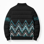Paua Shell Aotearoa Mangopare Kowhaiwhai Niho Taniwha Bomber Puffer Jacket Maori New Zealand - Aussie Hoodie