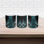 Paua Shell Aotearoa Mangopare Kowhaiwhai Niho Taniwha Ceramic Mug Maori New Zealand - Aussie Hoodie