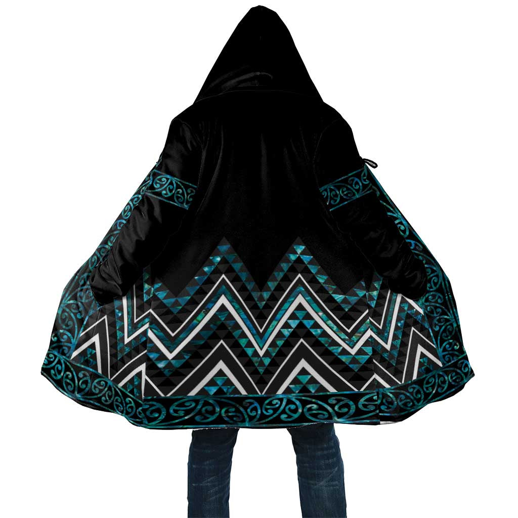 Paua Shell Aotearoa Mangopare Kowhaiwhai Niho Taniwha Cloak Maori New Zealand - Aussie Hoodie