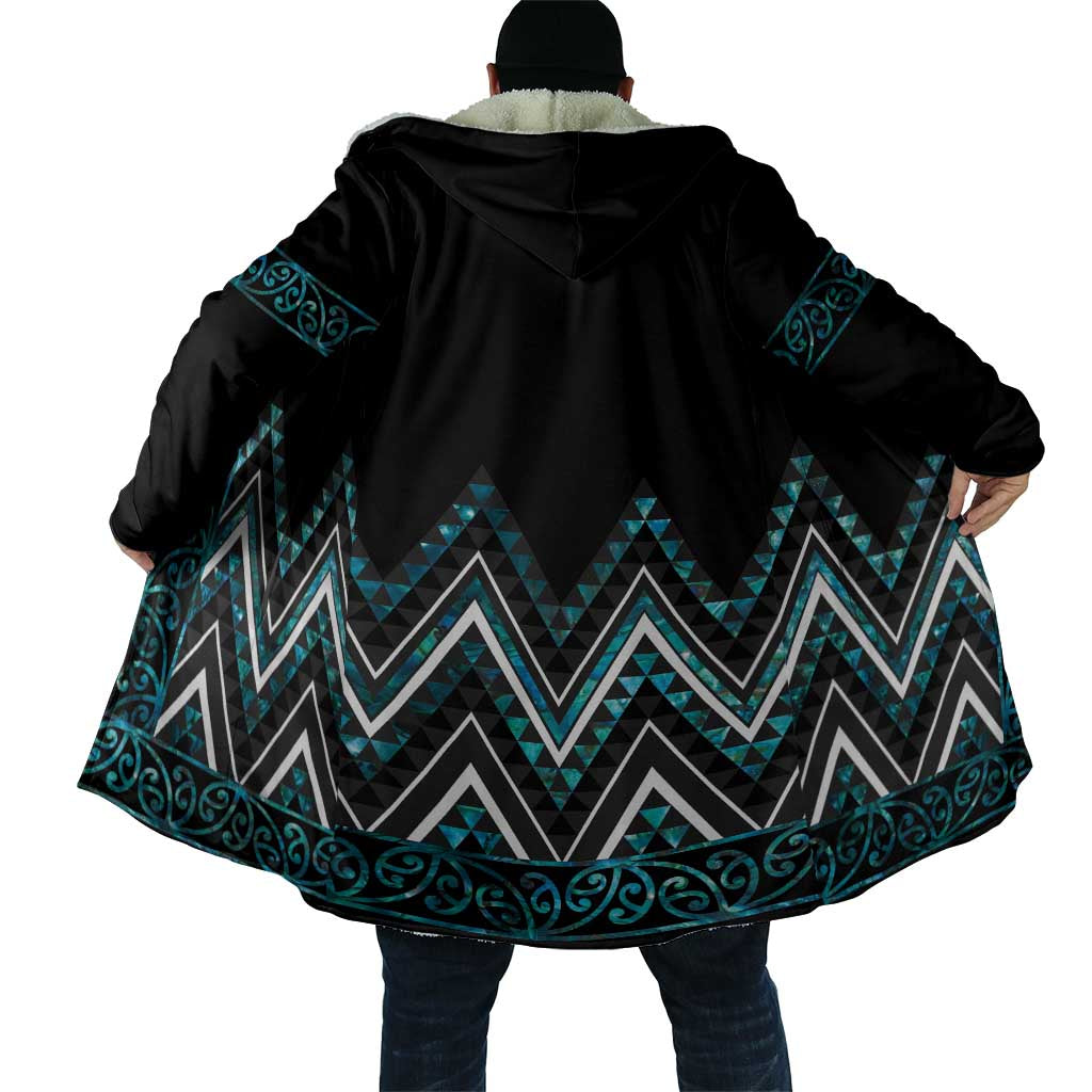 Paua Shell Aotearoa Mangopare Kowhaiwhai Niho Taniwha Cloak Maori New Zealand - Aussie Hoodie