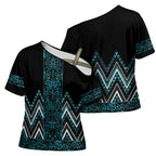 Paua Shell Aotearoa Mangopare Kowhaiwhai Niho Taniwha Cross Shoulder Shirt Maori New Zealand - Aussie Hoodie