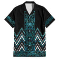 Paua Shell Aotearoa Mangopare Kowhaiwhai and Niho Taniwha Family Matching Long Sleeve Bodycon Dress and Hawaiian Shirt Maori New Zealand