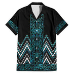 Paua Shell Aotearoa Mangopare Kowhaiwhai and Niho Taniwha Family Matching Mermaid Dress and Hawaiian Shirt Maori New Zealand