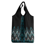 Paua Shell Aotearoa Mangopare Kowhaiwhai and Niho Taniwha Grocery Bag Maori New Zealand