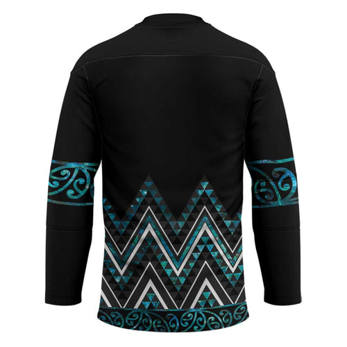 Paua Shell Aotearoa Mangopare Kowhaiwhai Niho Taniwha Hockey Jersey Maori New Zealand - Aussie Hoodie