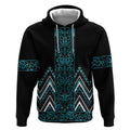Paua Shell Aotearoa Mangopare Kowhaiwhai and Niho Taniwha Hoodie Maori New Zealand