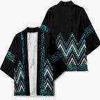 Paua Shell Aotearoa Mangopare Kowhaiwhai Niho Taniwha Kimono Maori New Zealand - Aussie Hoodie