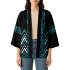 Paua Shell Aotearoa Mangopare Kowhaiwhai Niho Taniwha Kimono Maori New Zealand - Aussie Hoodie
