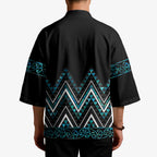 Paua Shell Aotearoa Mangopare Kowhaiwhai Niho Taniwha Kimono Maori New Zealand - Aussie Hoodie