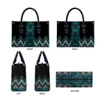 Paua Shell Aotearoa Mangopare Kowhaiwhai Niho Taniwha Leather Bag Maori New Zealand - Aussie Hoodie