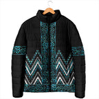 Paua Shell Aotearoa Mangopare Kowhaiwhai Niho Taniwha Padded Jacket Maori New Zealand - Aussie Hoodie