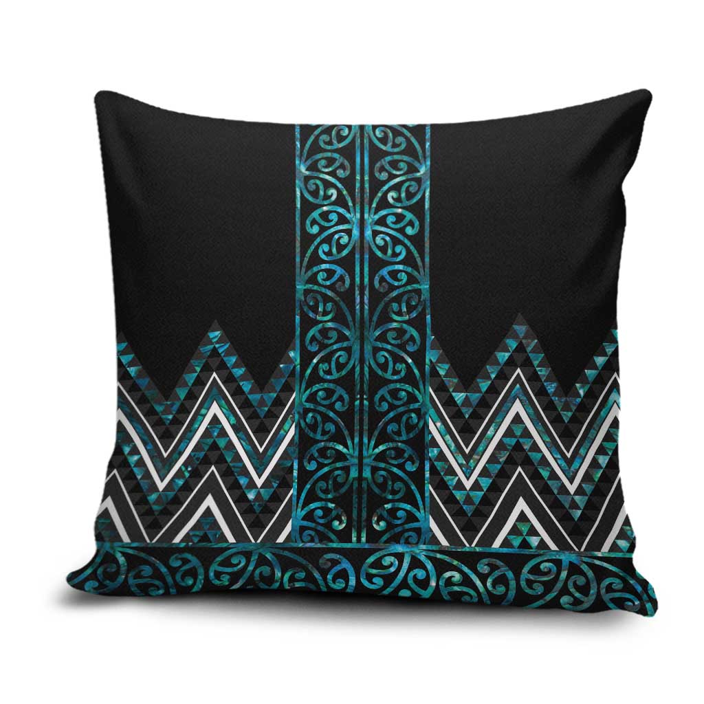 Paua Shell Aotearoa Mangopare Kowhaiwhai Niho Taniwha Pillow Cover Maori New Zealand - Aussie Hoodie