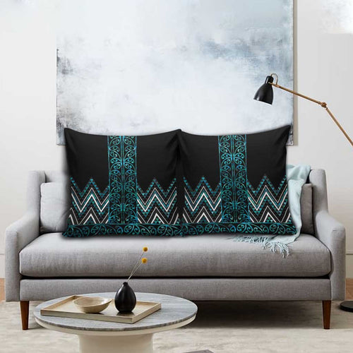 Paua Shell Aotearoa Mangopare Kowhaiwhai Niho Taniwha Pillow Cover Maori New Zealand - Aussie Hoodie