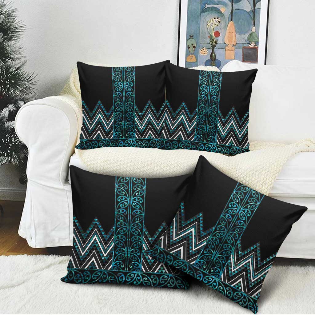Paua Shell Aotearoa Mangopare Kowhaiwhai Niho Taniwha Pillow Cover Maori New Zealand - Aussie Hoodie