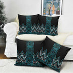 Paua Shell Aotearoa Mangopare Kowhaiwhai Niho Taniwha Pillow Cover Maori New Zealand - Aussie Hoodie