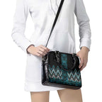 Paua Shell Aotearoa Mangopare Kowhaiwhai and Niho Taniwha Shoulder Handbag Maori New Zealand