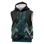 Paua Shell Aotearoa Mangopare Kowhaiwhai Niho Taniwha Sleeveless Hoodie Maori New Zealand - Aussie Hoodie