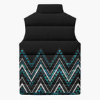 Paua Shell Aotearoa Mangopare Kowhaiwhai Niho Taniwha Sleeveless Puffer Jacket Maori New Zealand - Aussie Hoodie