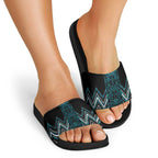 Paua Shell Aotearoa Mangopare Kowhaiwhai Niho Taniwha Slide Sandals Maori New Zealand - Aussie Hoodie