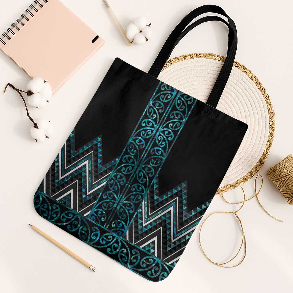 Paua Shell Aotearoa Mangopare Kowhaiwhai Niho Taniwha Tote Bag Maori New Zealand - Aussie Hoodie