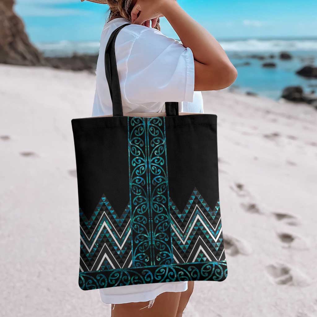 Paua Shell Aotearoa Mangopare Kowhaiwhai Niho Taniwha Tote Bag Maori New Zealand - Aussie Hoodie