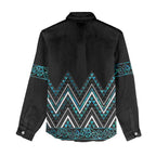 Paua Shell Aotearoa Mangopare Kowhaiwhai and Niho Taniwha Women Casual Shirt Maori New Zealand