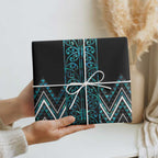 Paua Shell Aotearoa Mangopare Kowhaiwhai and Niho Taniwha Wrapping Paper Maori New Zealand - Aussie Hoodie