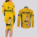 australia-soccer-couples-matching-long-sleeve-bodycon-dress-and-long-sleeve-button-shirts-sam-kerr-matildas-proud-2023-world-cup-yellow