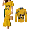 australia-soccer-couples-matching-mermaid-dress-and-long-sleeve-button-shirts-sam-kerr-matildas-proud-2023-world-cup-yellow