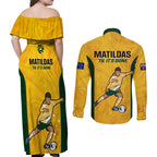 australia-soccer-couples-matching-off-shoulder-maxi-dress-and-long-sleeve-button-shirts-sam-kerr-matildas-proud-2023-world-cup-yellow