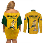 australia-soccer-couples-matching-off-shoulder-short-dress-and-long-sleeve-button-shirts-sam-kerr-matildas-proud-2023-world-cup-yellow