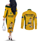 australia-soccer-couples-matching-off-the-shoulder-long-sleeve-dress-and-long-sleeve-button-shirts-sam-kerr-matildas-proud-2023-world-cup-yellow