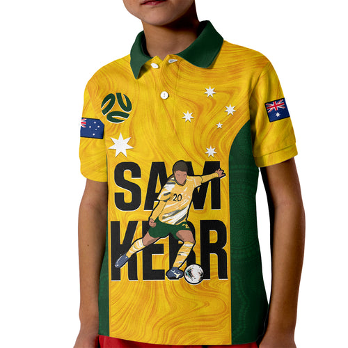 australia-soccer-kid-polo-shirt-sam-kerr-matildas-proud-2023-world-cup-yellow