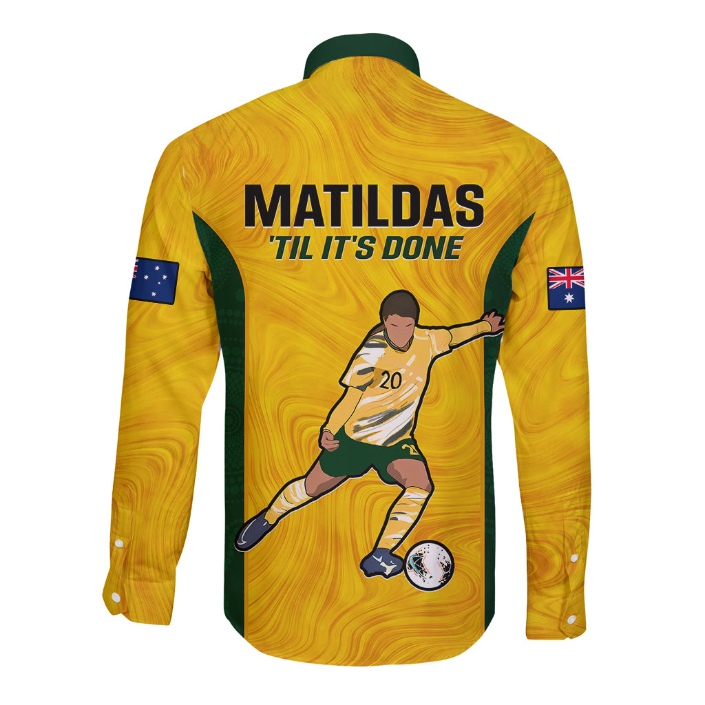 australia-soccer-long-sleeve-button-shirt-sam-kerr-matildas-proud-2023-world-cup-yellow