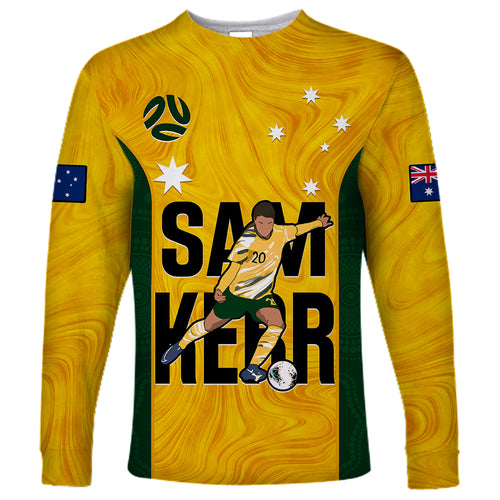 australia-soccer-long-sleeve-shirt-sam-kerr-matildas-proud-2023-world-cup-yellow