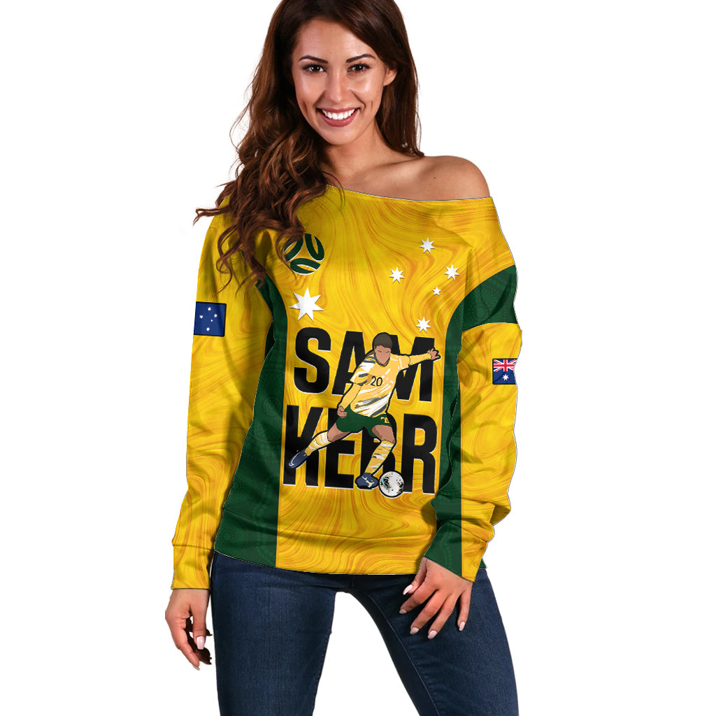australia-soccer-off-shoulder-sweater-sam-kerr-matildas-proud-2023-world-cup-yellow