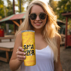 Australia Soccer Skinny Tumbler Sam Kerr Matildas Proud Yellow