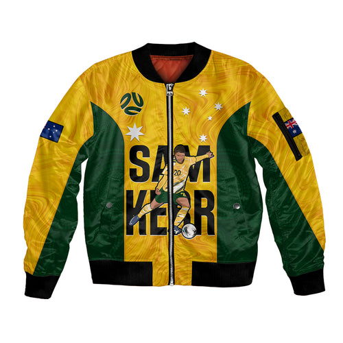 australia-soccer-sleeve-zip-bomber-jacket-sam-kerr-matildas-proud-2023-world-cup-yellow