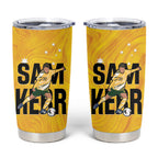 Australia Soccer Tumbler Cup Sam Kerr Matildas Proud Yellow