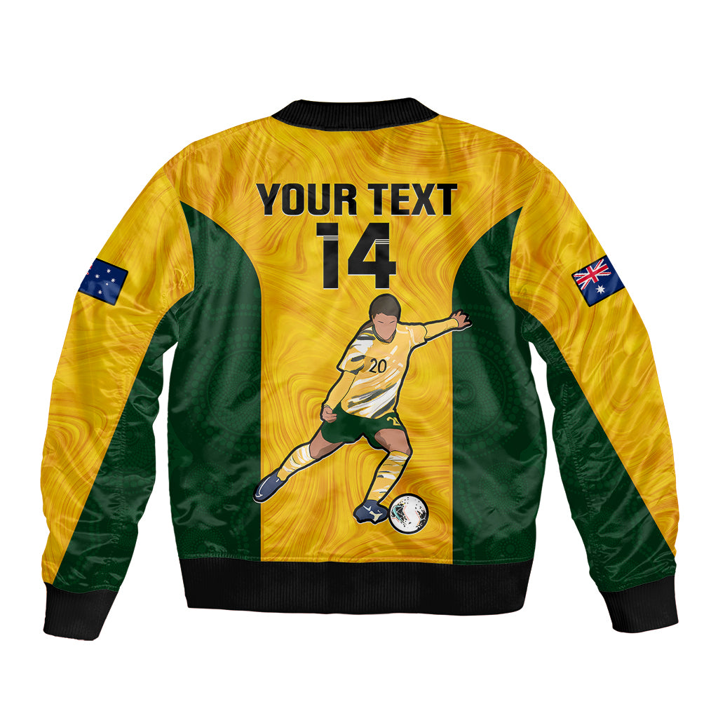 custom-australia-soccer-bomber-jacket-sam-kerr-matildas-proud-2023-world-cup-yellow