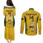 custom-australia-soccer-couples-matching-puletasi-dress-and-long-sleeve-button-shirts-sam-kerr-matildas-proud-2023-world-cup-yellow