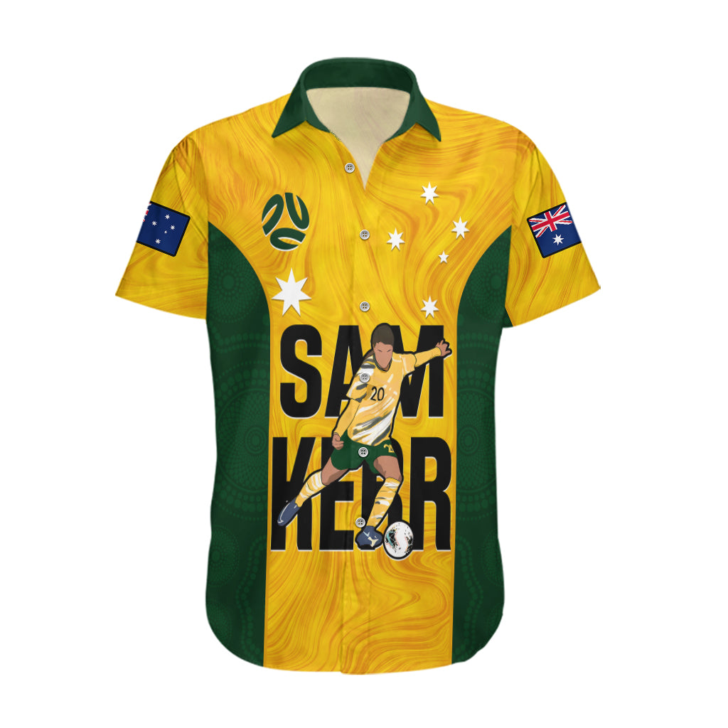custom-australia-soccer-hawaiian-shirt-sam-kerr-matildas-proud-2023-world-cup-yellow