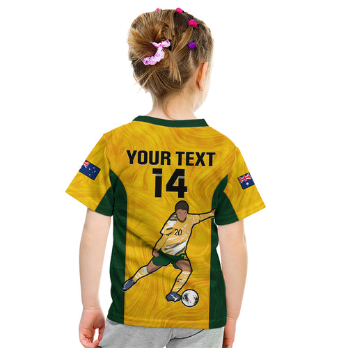 custom-australia-soccer-kid-t-shirt-sam-kerr-matildas-proud-2023-world-cup-yellow